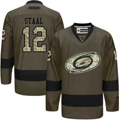 Glued Carolina Hurricanes #12 Eric Staal Green Salute to Service NHL Jersey,We sell and wholesale Glued Carolina Hurricanes #12 Eric Staal Green Salute to Service NHL Jersey on line form chian!
